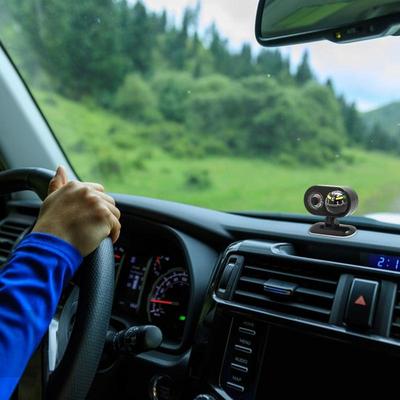 Automotive Compass Dashboard Compass With Temperature Gauge Navigation Hiking Direction Pointing Guide Ball Mini Car Guide Ball