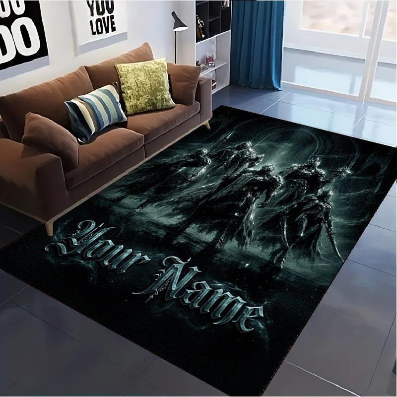 Name Custom Epic knight Carpet Rug for Living Room Bedroom Home Sofa Decoration,Kids play Non-slip Floor Mat