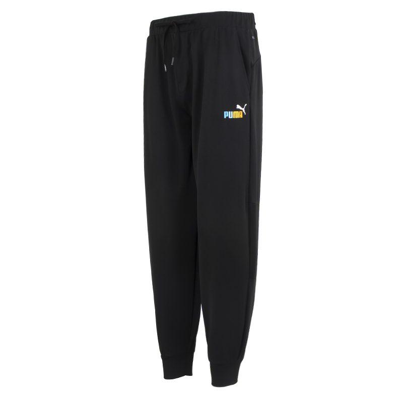 Puma Knitted Sweatpants Unisex Black Moderate Cuffed Pants 678007-01