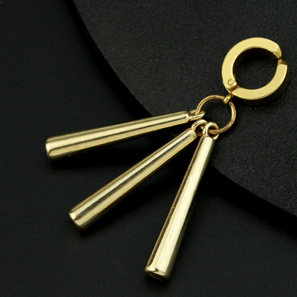 Anime One Piece Roronoa Zoro Cosplay Earrings Sauron Ear Clips Golden Pendant Hook Earrings For Women Men Jewelry 3Pcs/Set