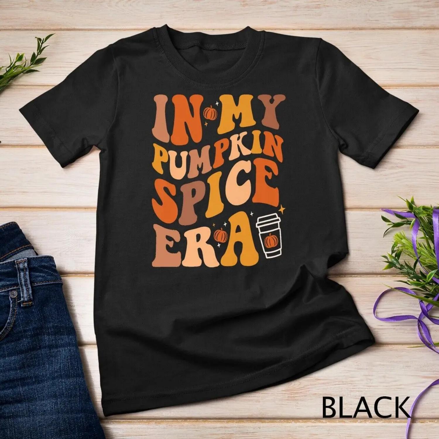 В моей эре тыквенных специй Ретро Осень День Благодарения Осень Все вы Футболка S