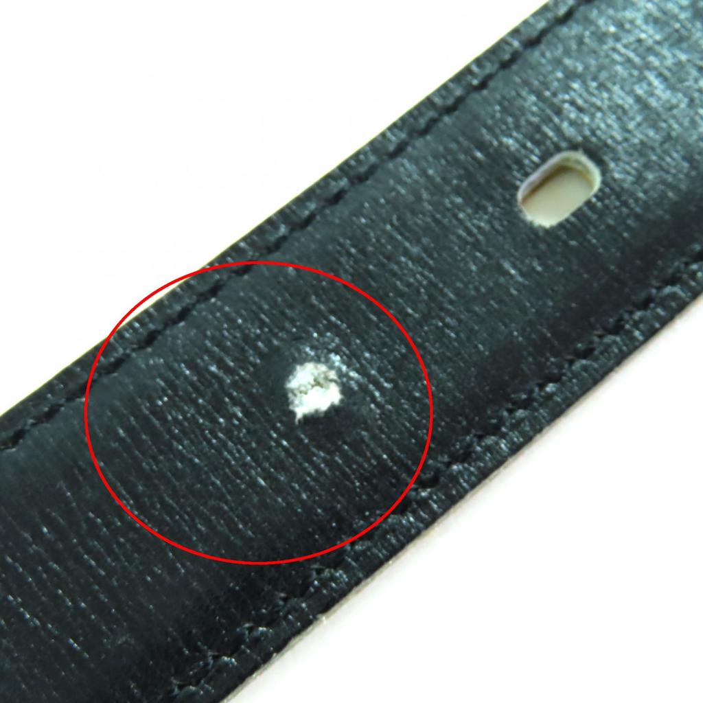 Very Good HERMES Belt Black Brown Leather Women Used