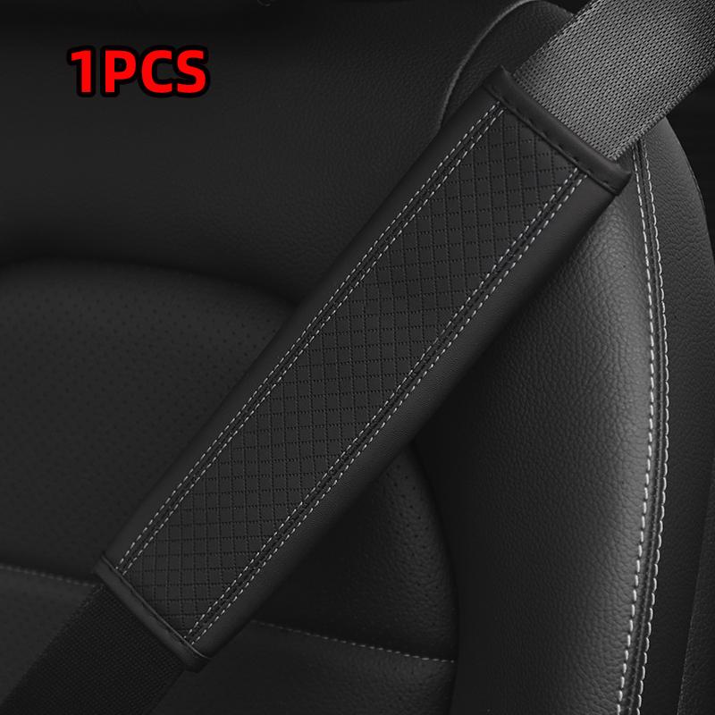 Car Accessories Seat Belt PU Leather Safety Belt Shoulder Cover Breathable Protection Seat Belt Padding Pad Auto Interior