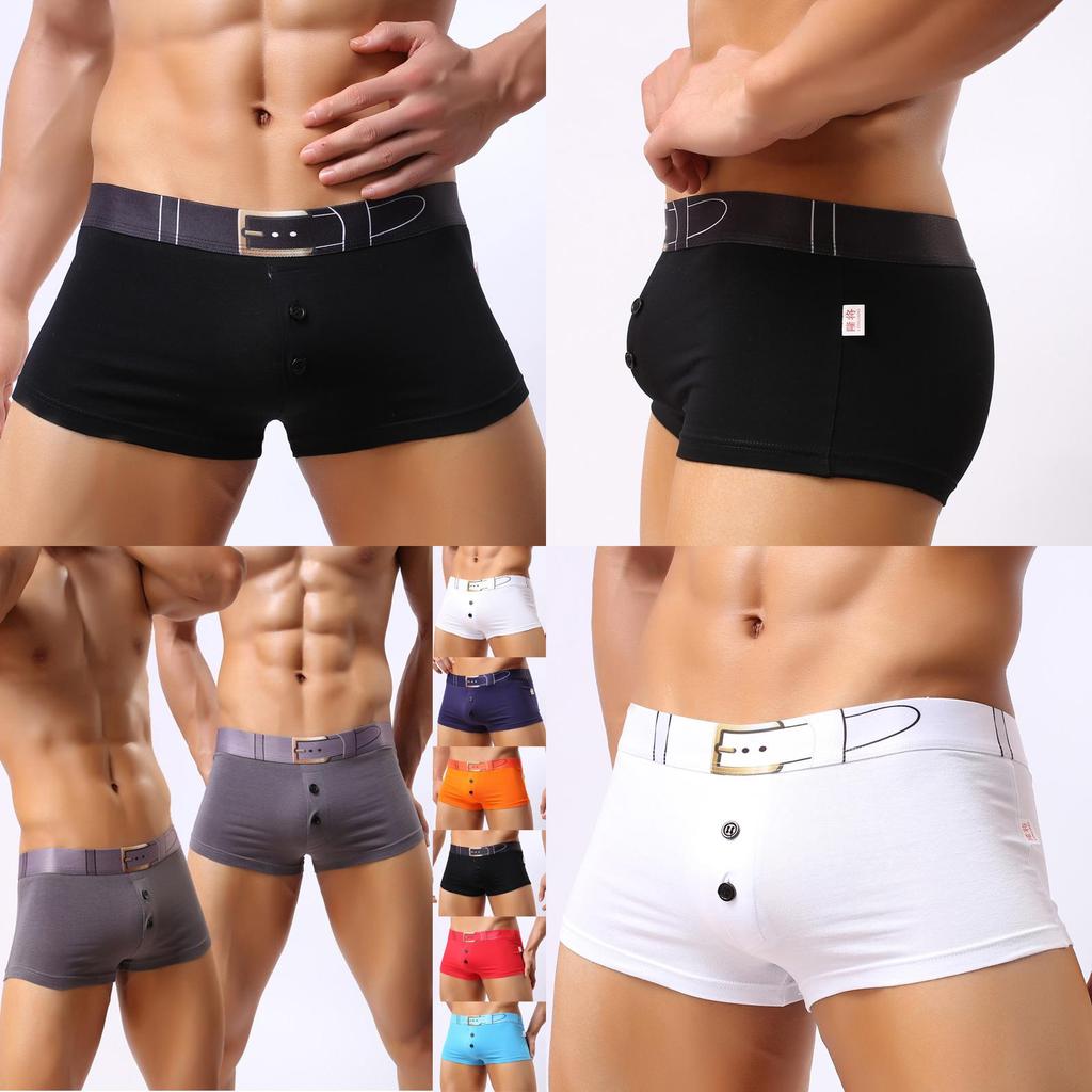 Premium Quality Men 3d Print Underwear Featuring Button File Open Bulge Design For Ultimate Comfort