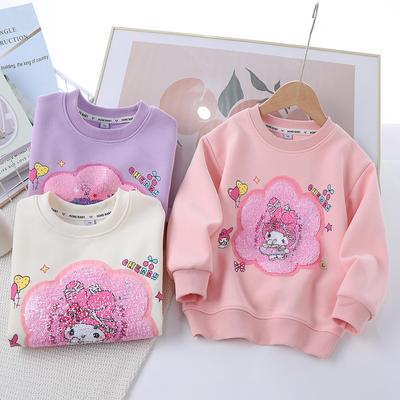 My Melody & Kuromi Color-Changing Sequin Sweatshirt for Girls - Spring/Autumn 2025 Edition