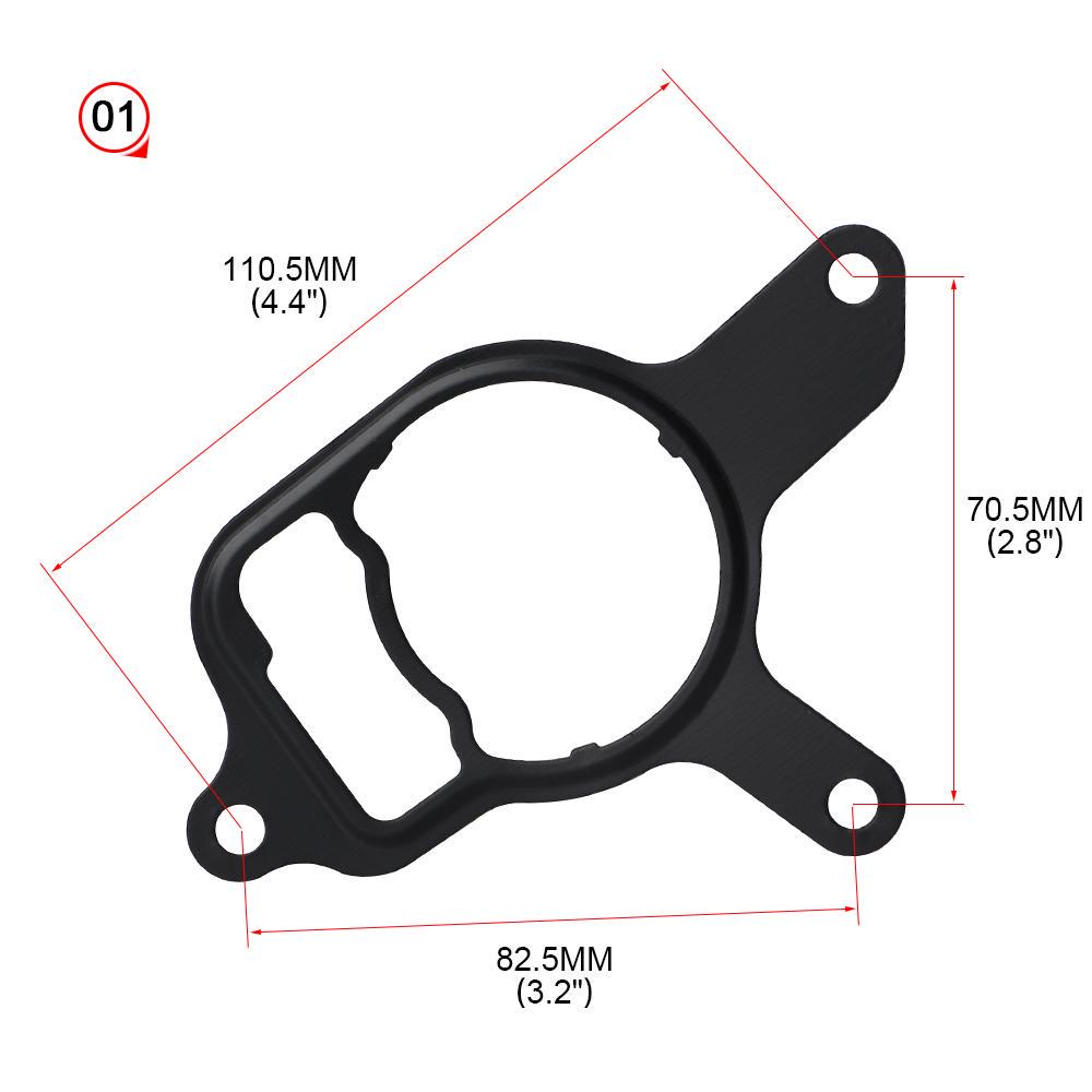 Vakuumpumpe gjenoppbygge tetningssett Pakning kompatibel for VW 2,5 L Jetta Beetle Passat Rabbit Golf 07K145100C Ikke mer lekkasjebytte