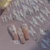 Tomoni Crystal Diamond & Silk Butterfly Nail Stickers - Japanese Style