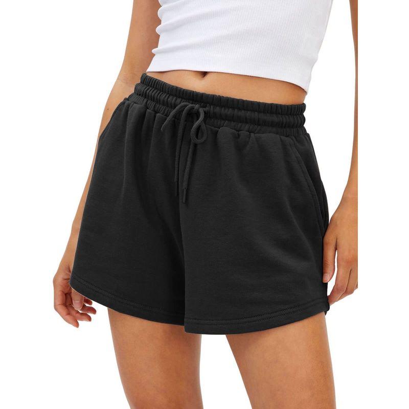 

Women Running Shorts Athletic Short Summer Gym Workout Short Black XL