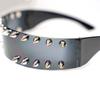 Punk Rivets Sunglasses Lightweight PC Studs Party Dance Eyewear For Outdoor Sports And Street Fashion