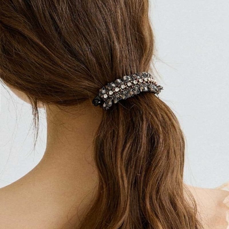 

Jean Paul Clarisse Hairy Crystal Crescent Banana Pin LFPT0764 brown