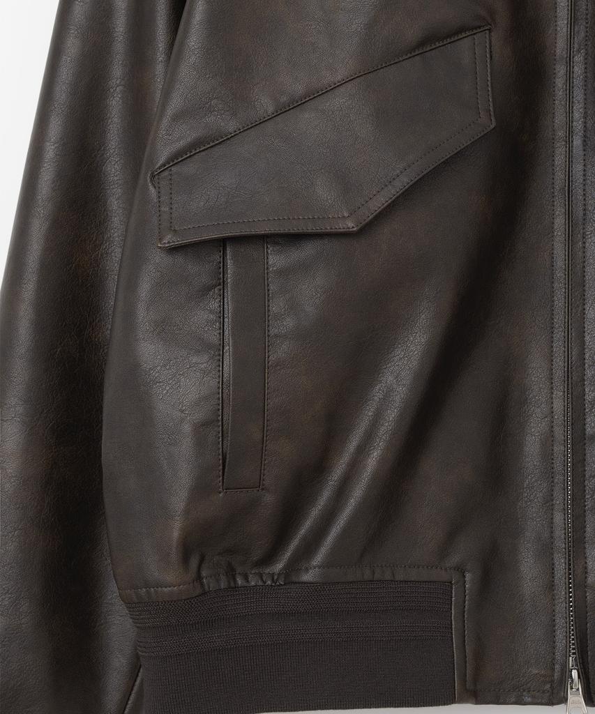 Millo Archive May A-2 Leather Blouson [Cocoa]