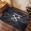West Ham United Football Print Crystal Velvet Rug, Comfortable Water Absorbent Non Slip Indoor Floor Carpet
