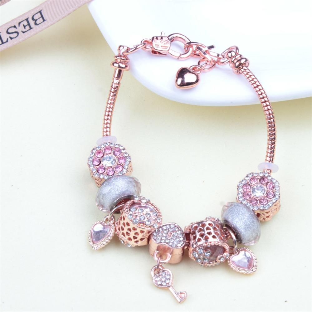 Beaded Bracelet Bangle Multi Element Stainless Steel Copper Alloy Open Spring Snake Bone Chain
