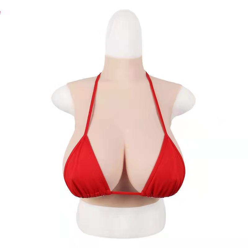 Summer Hollow Silicone Prosthetic Breast Set for Transgender Males - Super Large Fake Breasts with Nipple for COSplay Streamers