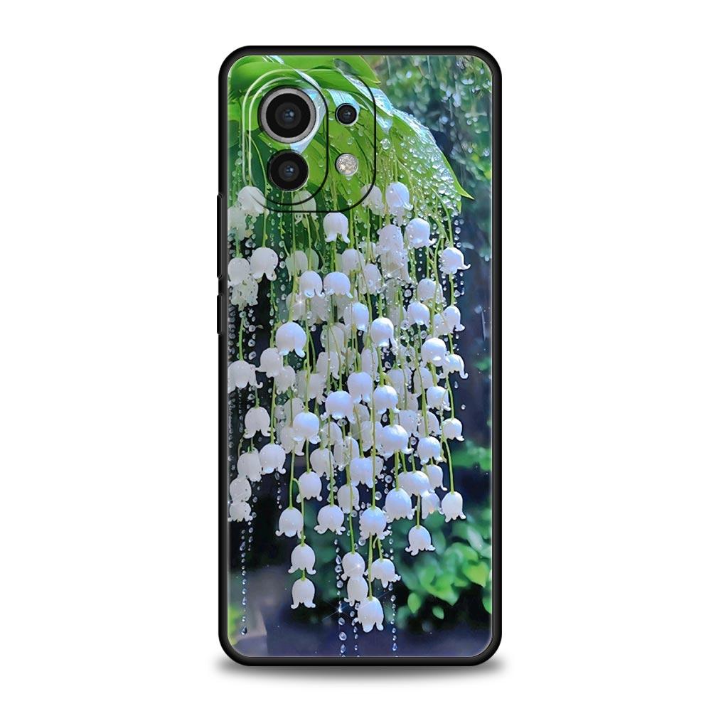 Lily Of The Valley Clear Floral Phone Case Cover for Xiaomi Mi 17 15 14 13 12 11 Ultra 15T 14T 13T 12T 11T Pro Lite 5G Soft TPU