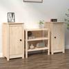 VidaXL 2x Buffets Storage Cabinets Storage Furniture Side Cabinets Living Room Lounge 39x35x80 Cm Wood 813725