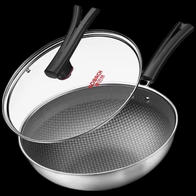 KOBACH 30cm Honeycomb Stainless Steel Wok