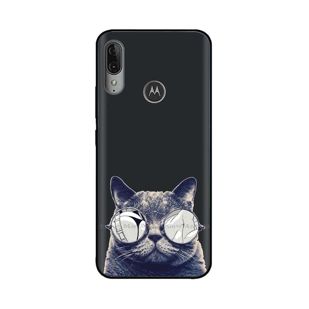 For Moto E6 Plus Case Soft Black Silicone Phone Back Cover For Motorola Moto E6 Play E6s 2020 MotoE6 Plus Case Cover Coque Funda
