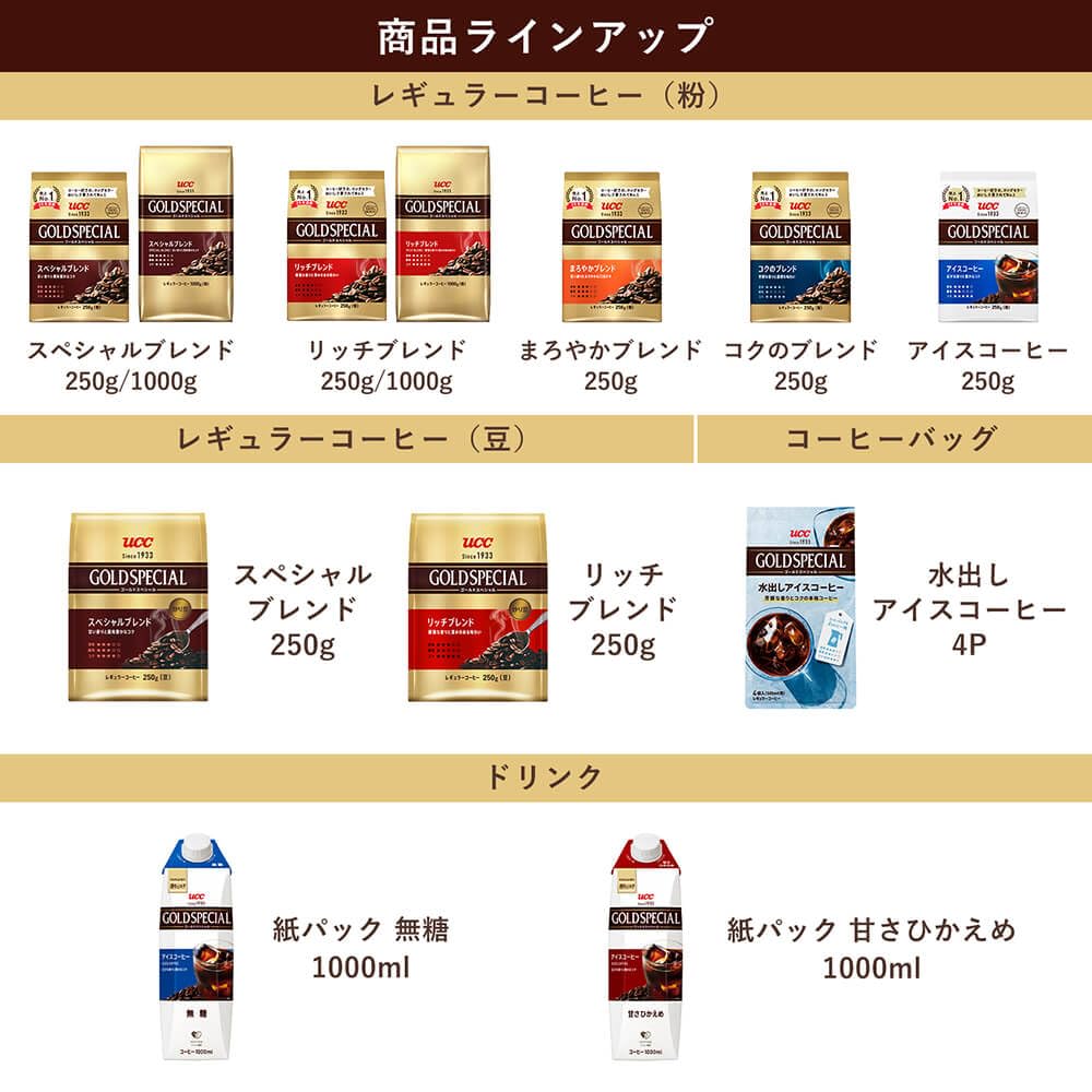 UCC Gold Special Rich Blend Coffee Beans (Powder) 1000g
