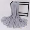 New Handmade Pearl Chiffon Scarf With Copper Tube For Women