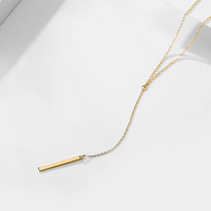 eManco Korean Style Gold-Plated Stainless Steel Necklace for Women