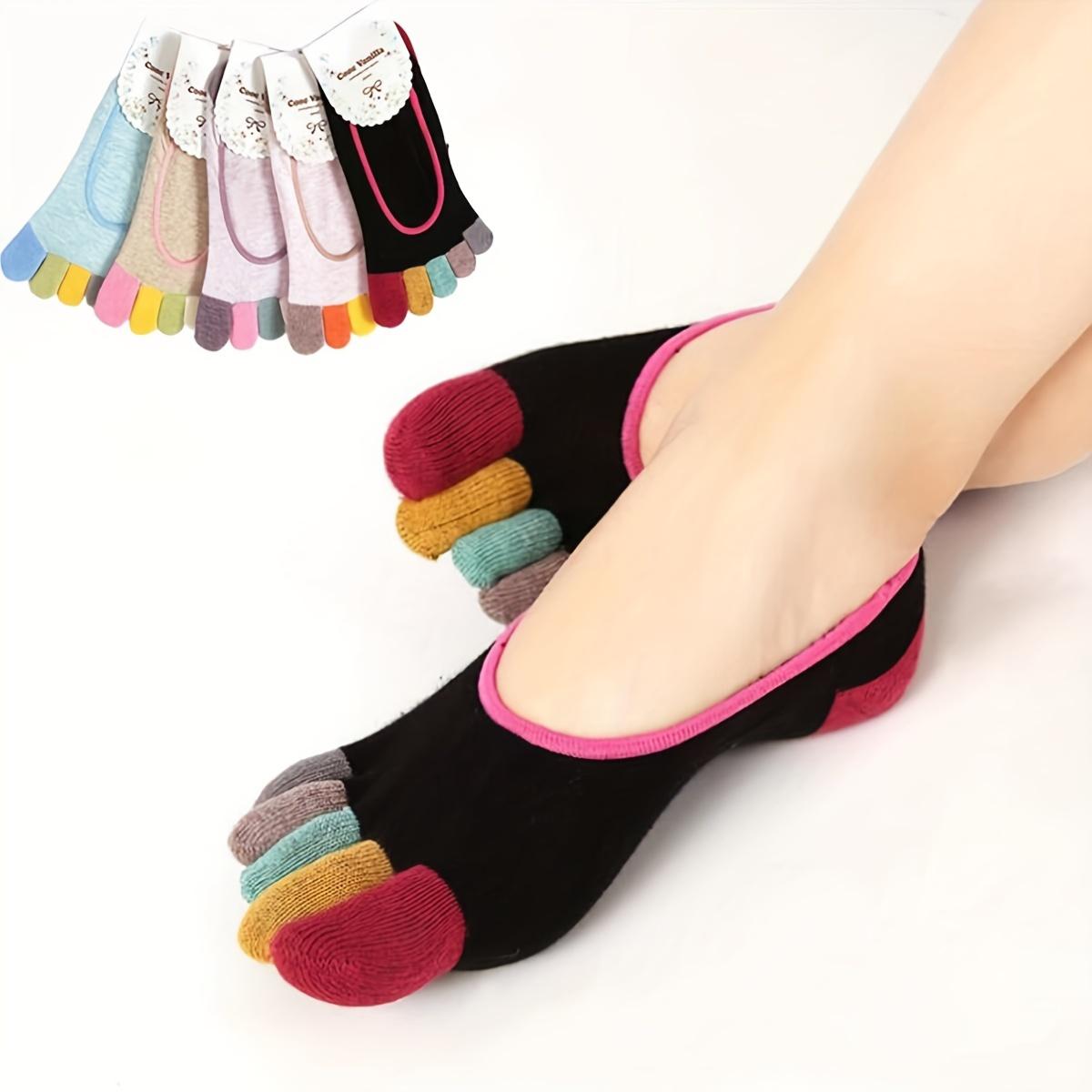 Набор из 5 пар цветных пятипалых невидимок 5pairs