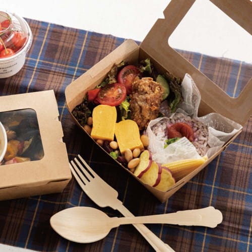 HEADS Deli Boxes, 16.5 X 4.6 X 13 Cm, Brown, 50-Count, Food-Safe, Oil-Resistant, Water-Resistant Containers with Windows, Kraft, Perfect for Delivery