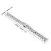 14mm Width 180mm Length Watch Band Stainless Steel Watch Strap Replacement Watch Band Strap Accessory Silver