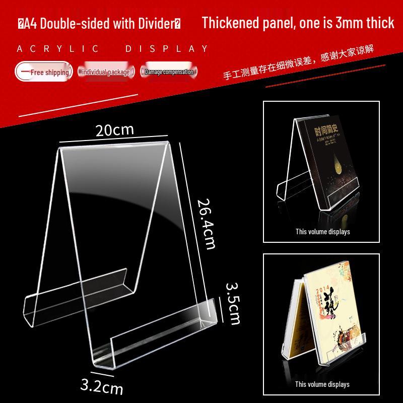 Xybp Transparent Acrylic Phone & Book Display Stand for Laptops