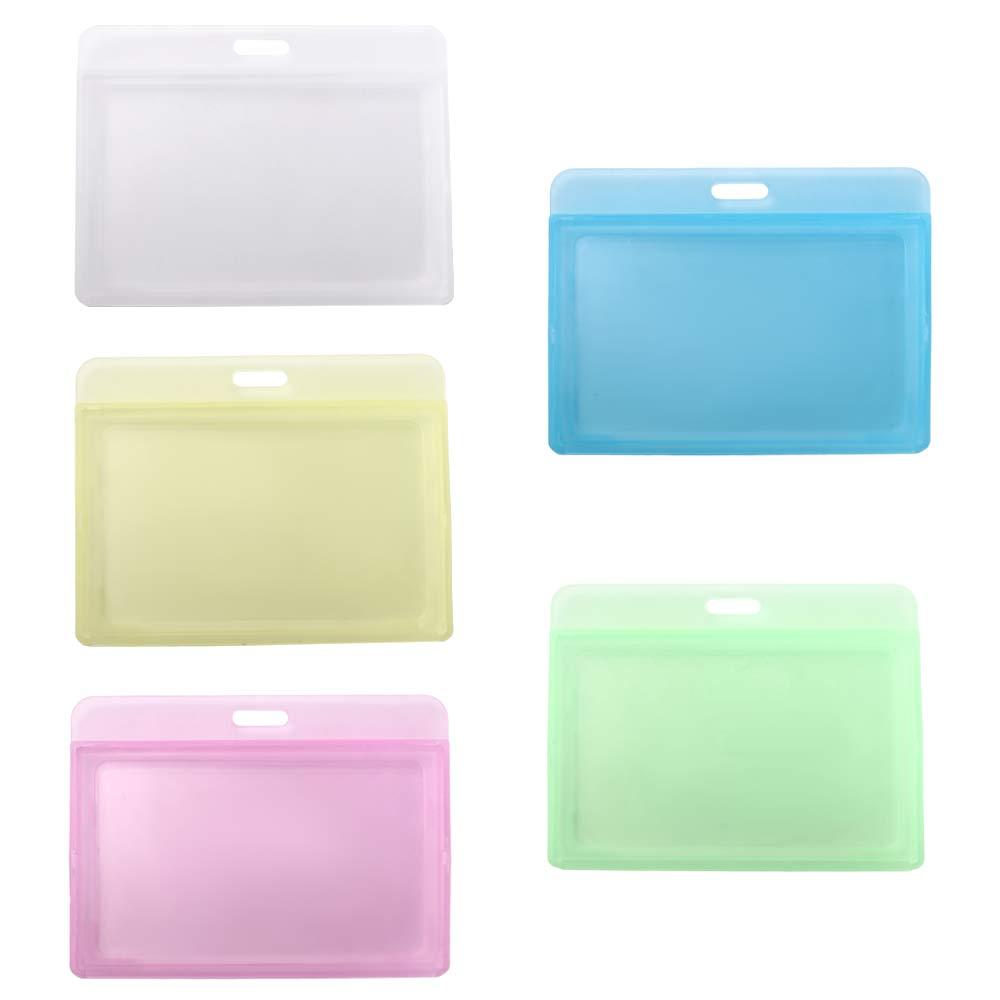 Plastic Card Sleeve Employee Bank Card Holder Badge Holder ID Card Holder Name Card Cover
