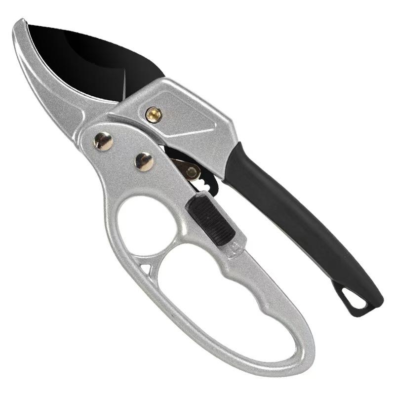 

1pc 8 Professional Ratchet Anvil Pruning Shears (GPPS-1011), Ratcheting Mechanism, Anvil Groove Design, Reinforced Design Handle помаранчевий