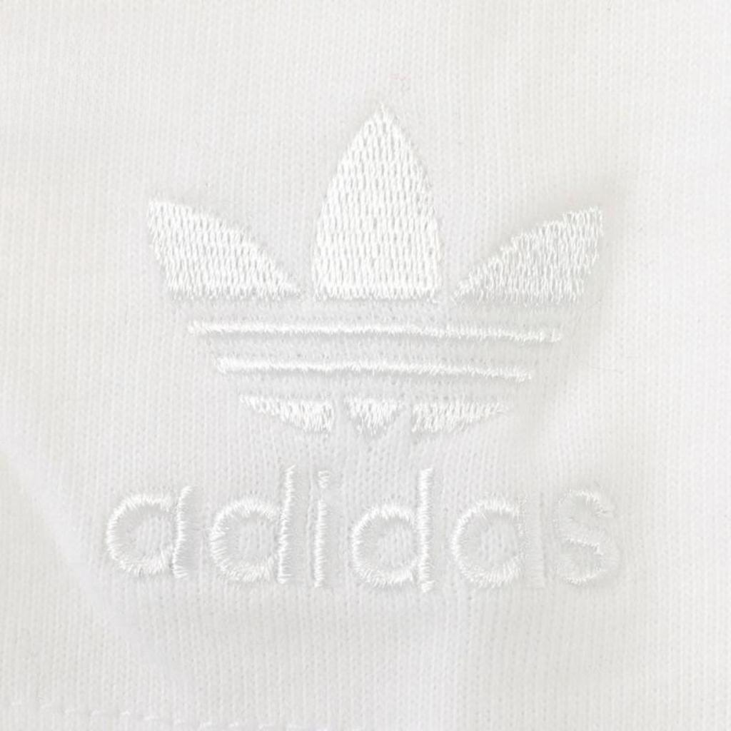 Adidas Originals T-Shirt BJ QZ Round Neck Knitted Sports Short Sleeve Kids Tops White KC9806