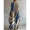 Women Abstract Print 2‑Piece Outfit Irregular Cape Tops Wide Leg Pants Set Loose Casual Ladies Two Piece Tracksuit