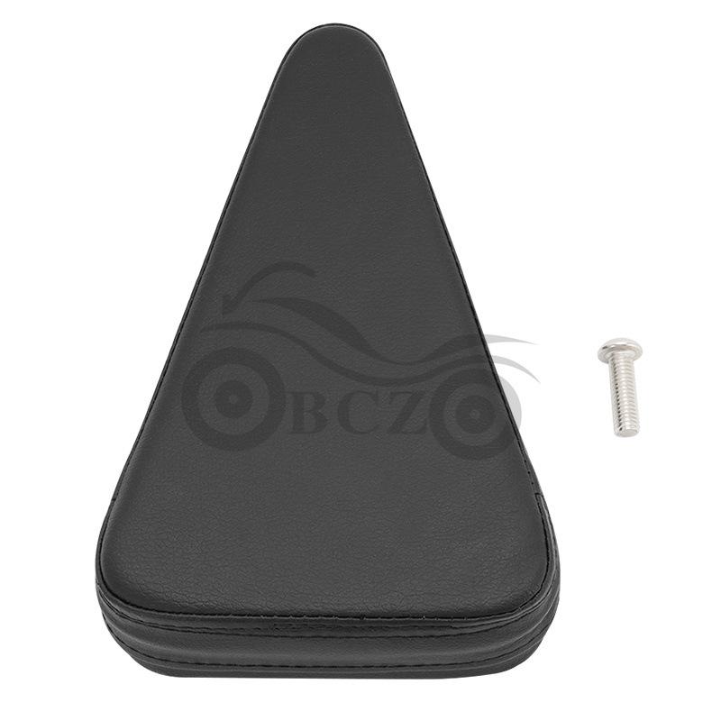 Harley Cruiser Motorcycle Rear Backrest Pad and Bag Black