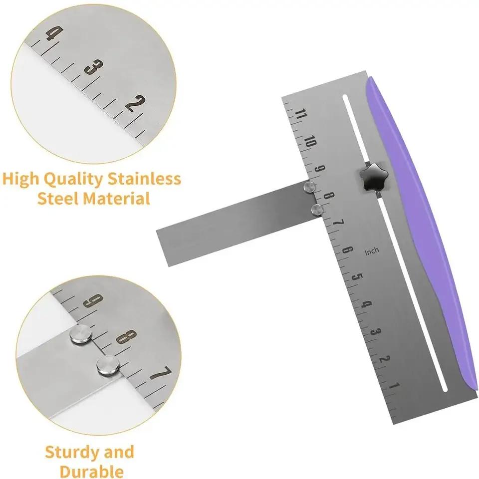 Adjustable Cake Scraper Baking Crisp Corners Cakes Comb Metal Cake Edge Smoother Made of Stainless Steel DIY Baking Tools