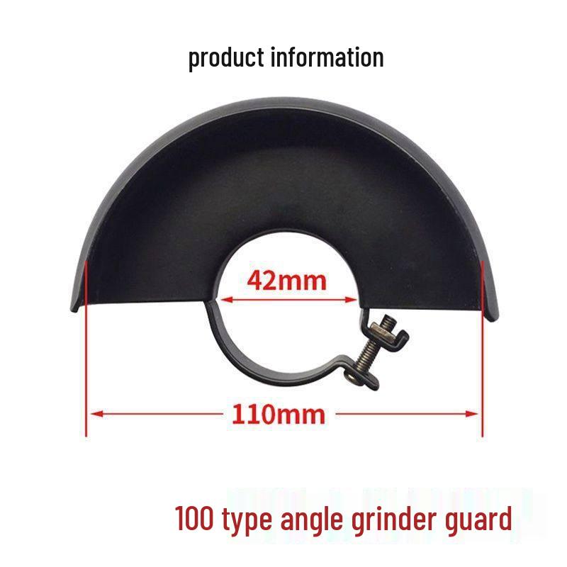 Angle Grinder Dust Guard & Accessory Set: 100/125 Guard, Handle, Polisher, Pressure Plate, Wrench