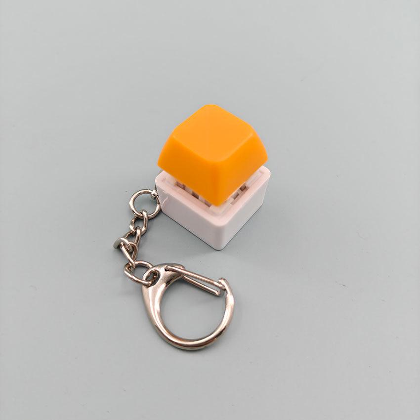 Creative Novelty Stress Relief Button Keychain Toy