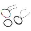 3Pcs Rainbow LGBT Pride Bracelet Leather Braided LGBT Rainbow Bracelet Braided Woven Wristband for Gay Lesbian Bisexual