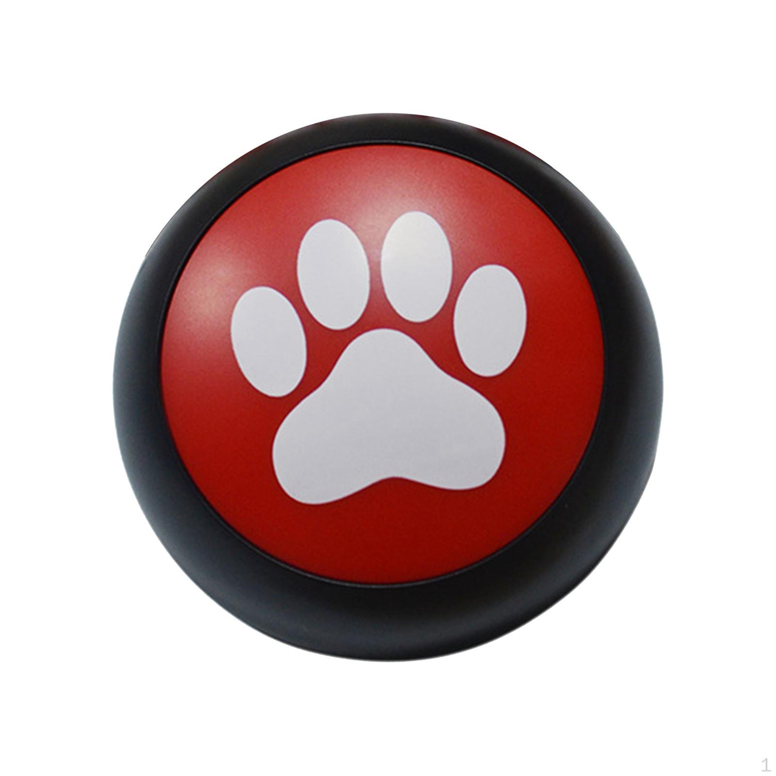 Записываемая кнопка со звуком Коммуникация Дрессировка питомца Запись красный