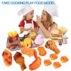 Kids Kitchen Play Food Set,Fake Fried Chicken Legs,Simulated Chicken Wings,Children Kitchen Toy Decoration,Restaurant Window Display Props,Fake Fried