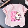New Childrens Tshirt Cute and Fun Digital Print Pure Cotton Parentchild Outfit A Musthave for Babies In Summer