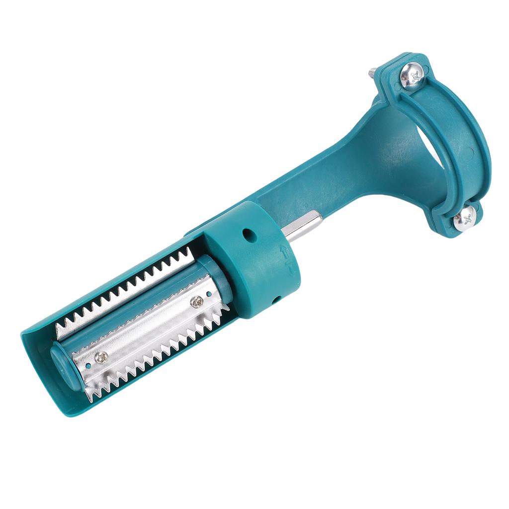 Fisch Bohrmaschinenaufsatz 6 Reihen Gezahnte Zähne Verdickter Edelstahl Klemme Fischschuppenentferner