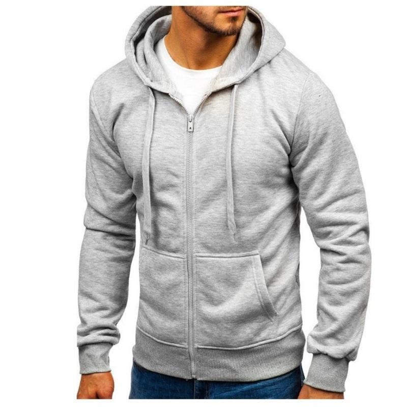 Men's Full Zip Hoodie Loose Fit Casual Sweatshirt