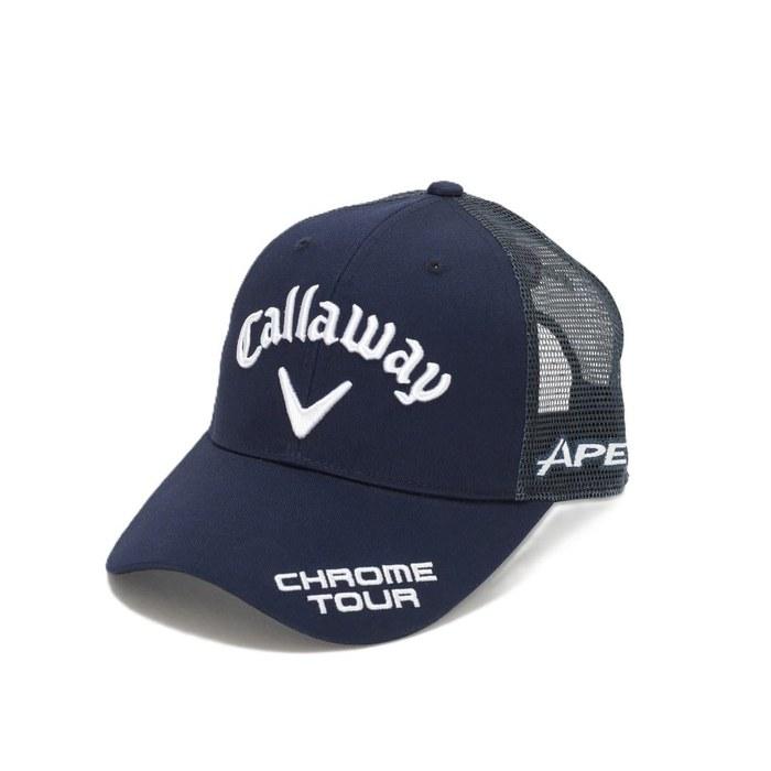 [Callaway] Cap Tour Model Cap Product Logo Sweat-Absorbing Quick-Dry Mesh Golf C26990102 Men s 26SS_1120_Navy