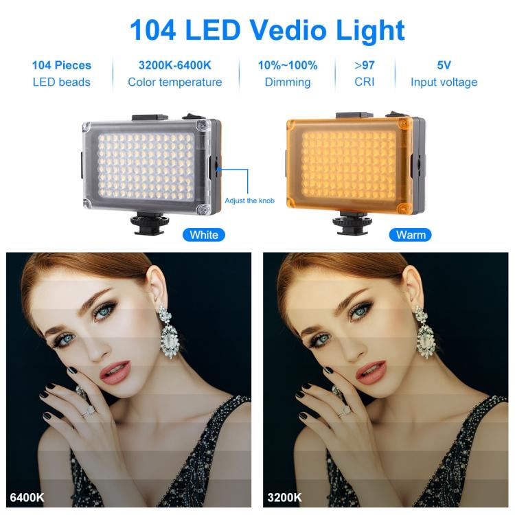 PULUZ Микрофон + жарықдиодты шам + штатив орнату + телефон қысқышы бар тікелей эфирдегі смартфонның бейне жарығы Влоггер жинақтары