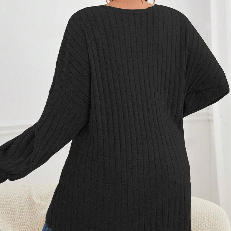 Damen Langarm Strick-Cardigan 2025 Herbst Winter Einfarbig Offene Vorderseite Pulloverjacke