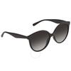 Ferragamo Salvatore Ferragamo Grey Gradient Round Ladies Sunglasses Sf1071s 001 58