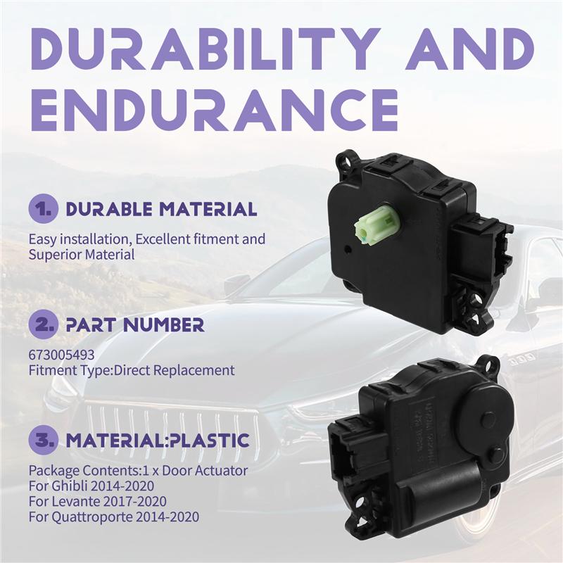 Car A/C Vent Ventilation Motor Door Actuator- 673005493 Fits For Maserati Ghibli Levante Quattroporte 2014 Through