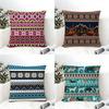 Fair Isle Pillow Case Linen Cushion Covers For Decorative Sofa Home Pillows Case Car Chair Pillows Cases