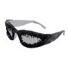 Occhiali da Sole Punk Sportivi Cat Eye Lenti Rivestite in Resina per Feste Festival Streetwear Moda Unisex Hip Hop Occhiali Protettivi
